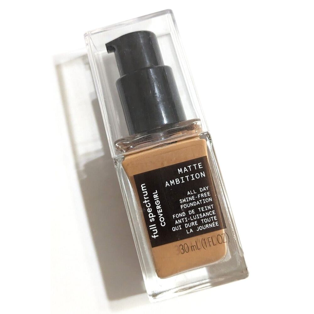 COVERGIRL Full Spectrum Foundation Matte Ambition, Tan Cool 2 All-Day Shine Free